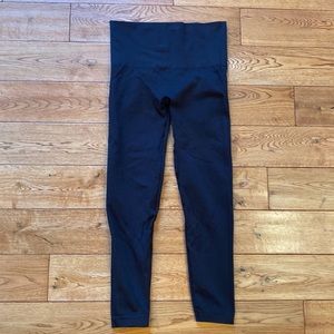 SPANX 7/8 Black Leggings, Sz L, Like New